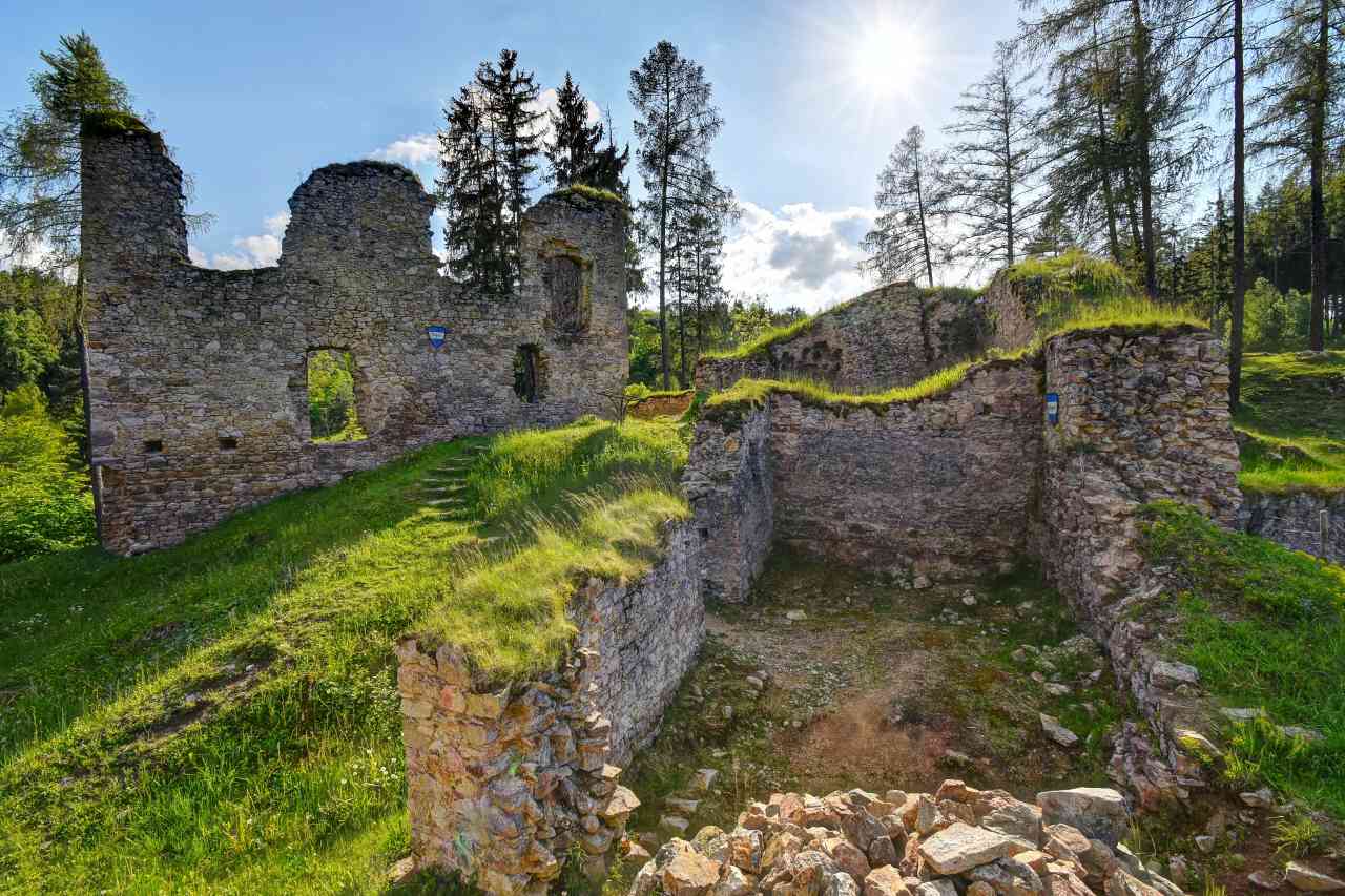 Burgen an der Maltsch – Pořešín