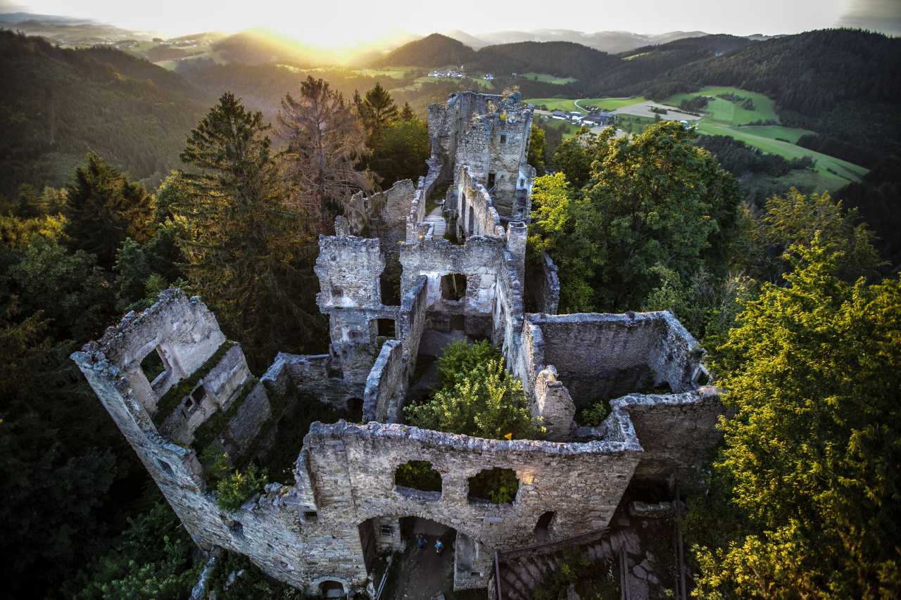 Schönau im Mühlkreis – Zřícenina hradu Prandeggr